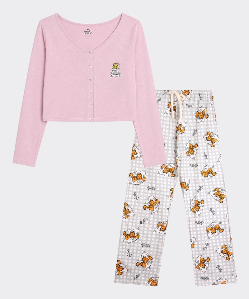 Set Pijama Pantalón y Playera Garfield de  Dama