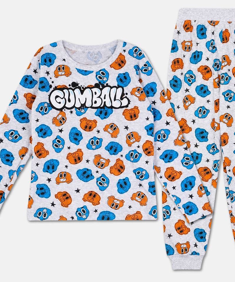 Set Pijama Pantalón y Playera Gumball de  Niño Infantil