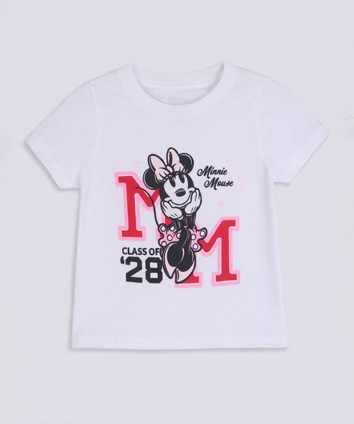 Playera de Licencia Minnie Mouse de  Beba Años