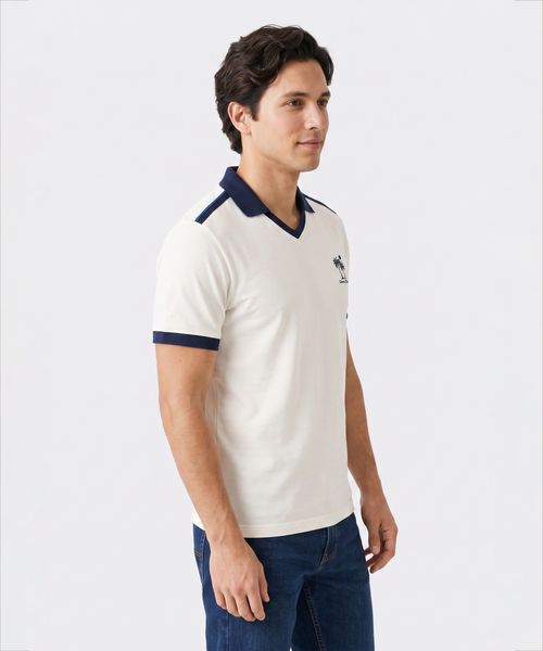 Playera Polo Manga Corta  de  Caballero