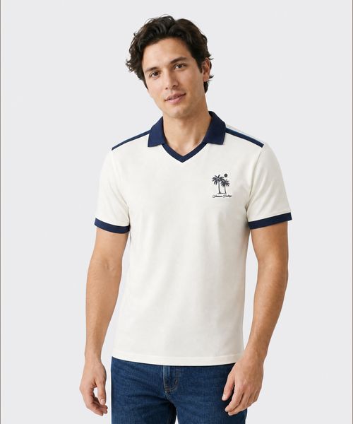 Playera Polo Manga Corta  de  Caballero