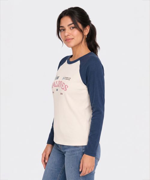 Playera Manga Larga  de  Dama