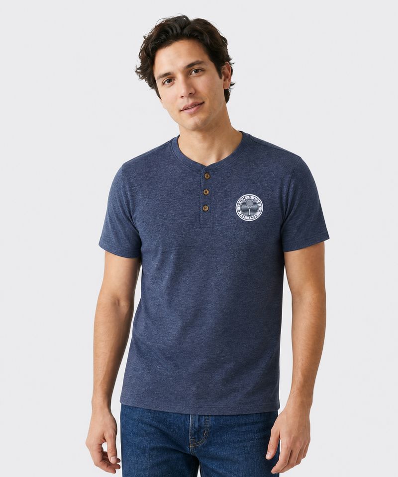 Playera Henley  de  Caballero