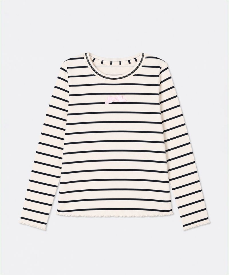 Playera Manga Larga  de  Niña Infantil