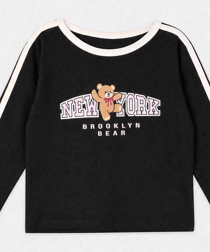 Playera Manga Larga  de  Niña Infantil