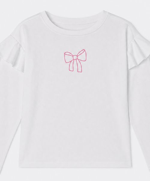 Playera Manga Larga  de  Beba Años