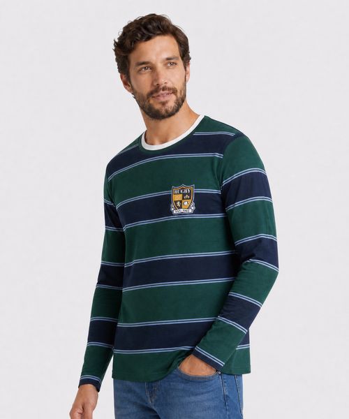 Playera Manga Larga  de  Caballero