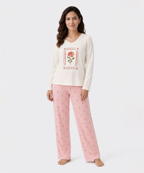 Set Pijama Pantalón y Playera  de  Dama