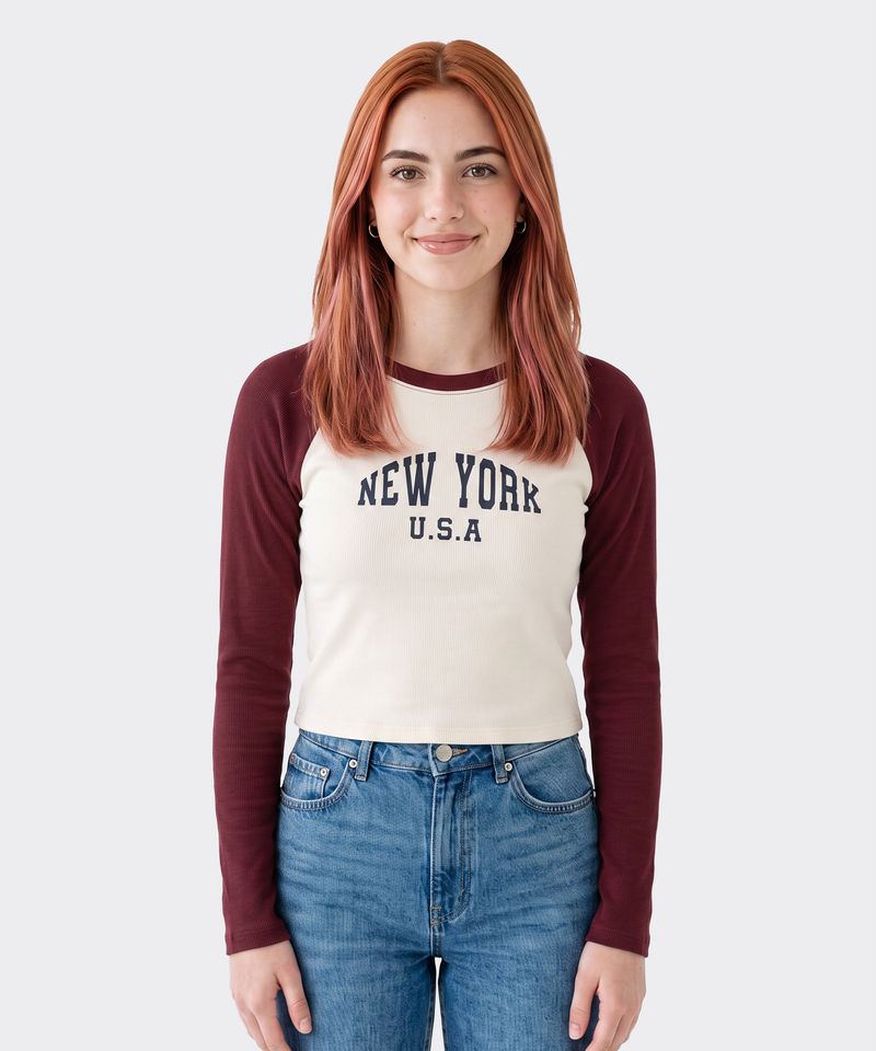 Playera Manga Larga de Dama