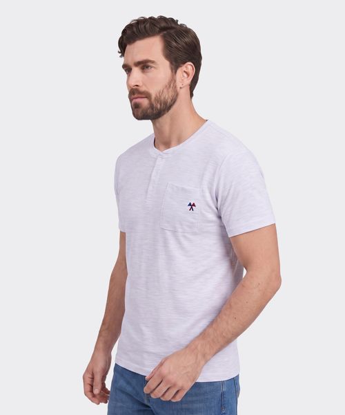 Playera Henley  de  Caballero