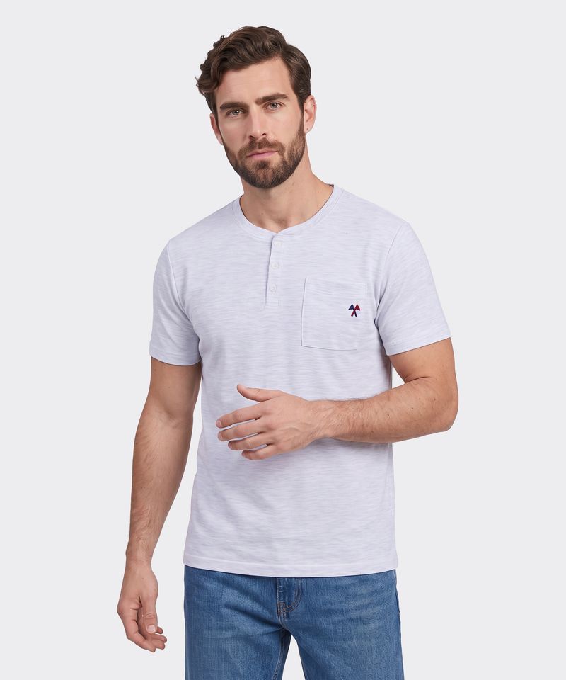 Playera Henley  de  Caballero