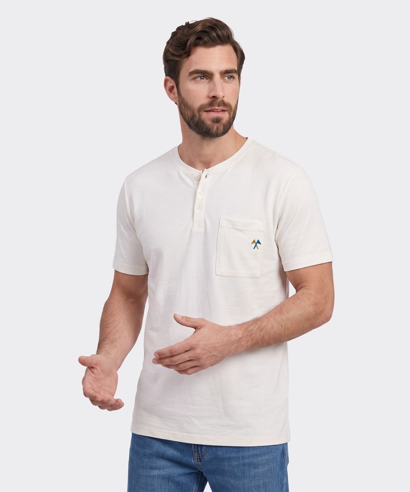 Playera Henley  de  Caballero