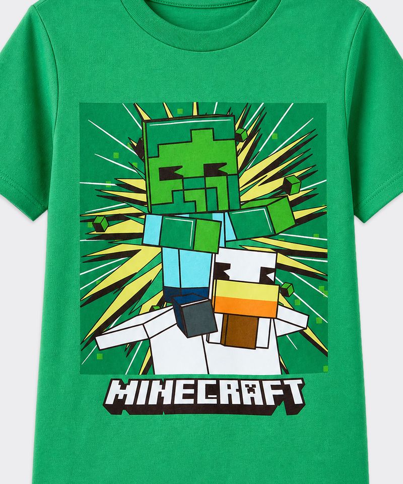 Playera de Licencia Minecraft de  Niño Infantil