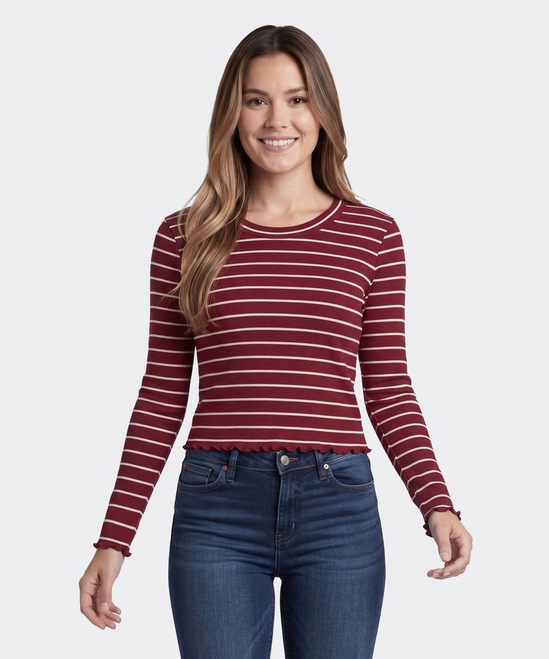Playera Manga Larga  de  Dama
