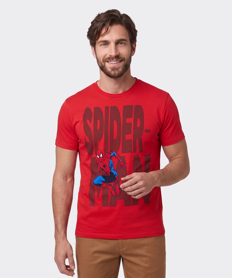 Playera de Licencia Spiderman de  Caballero