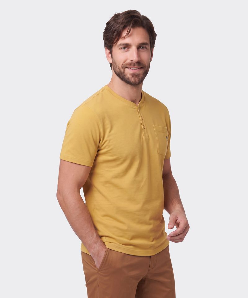Playera Henley  de  Caballero
