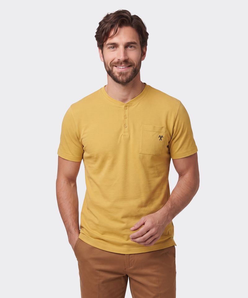 Playera Henley  de  Caballero