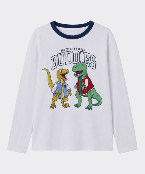 Playera Manga Larga  de  Niño Infantil