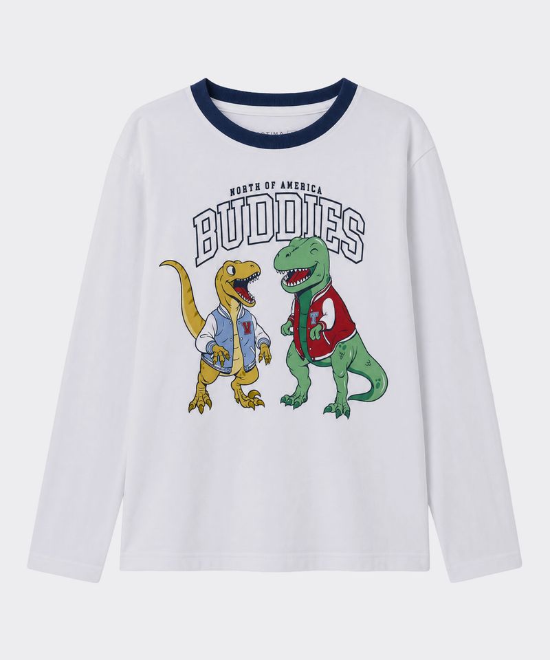 Playera Manga Larga  de  Niño Infantil