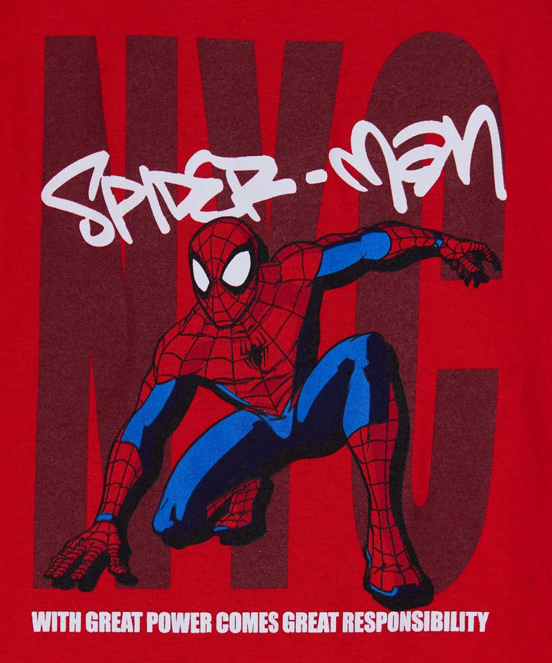 Playera de Licencia Spiderman de  Niño Juvenil