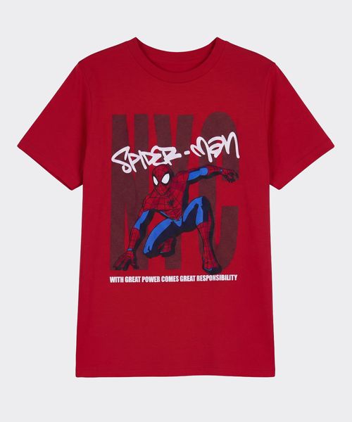 Playera de Licencia Spiderman de  Niño Juvenil