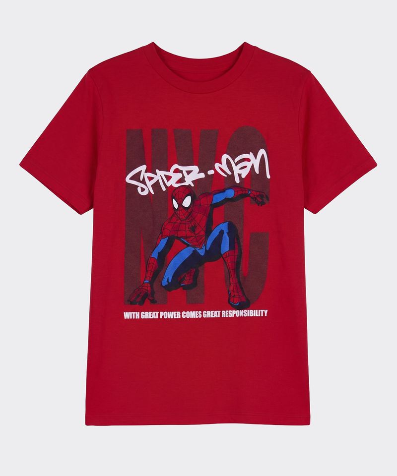 Playera de Licencia Spiderman de  Niño Juvenil