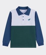 Playera Polo Manga Larga  de  Niño Infantil