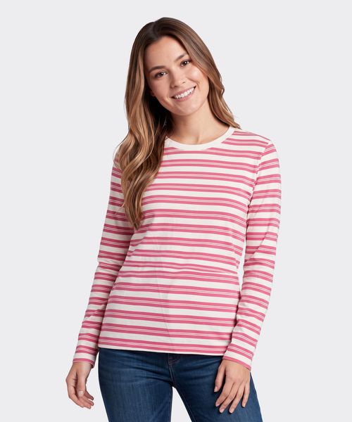 Playera Manga Larga  de  Dama Cuello Redondo