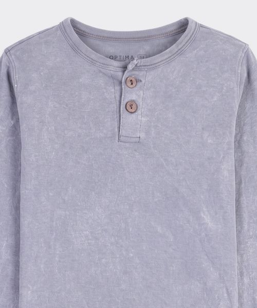 Playera Manga Larga  de  Bebo Años Henley