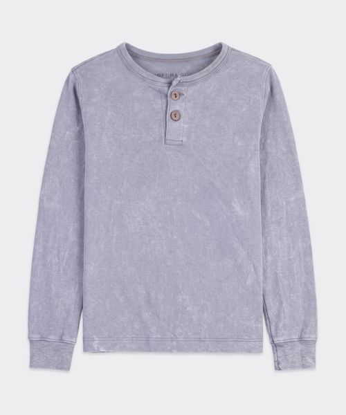 Playera Manga Larga  de  Bebo Años Henley