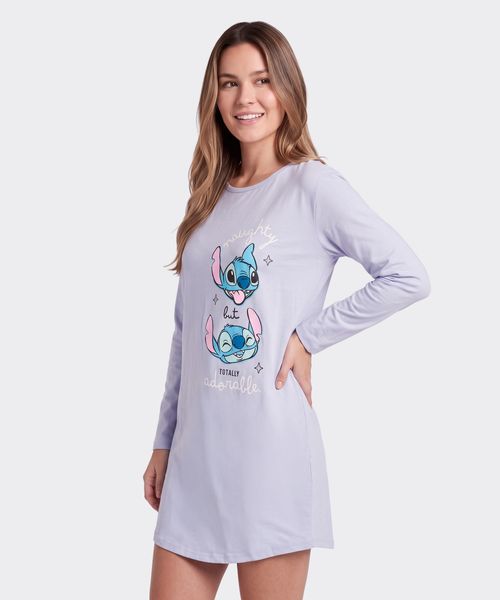 Camisón Manga Larga Stitch de  Dama