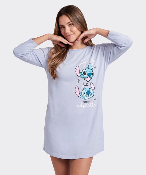 Camisón Manga Larga Stitch de  Dama