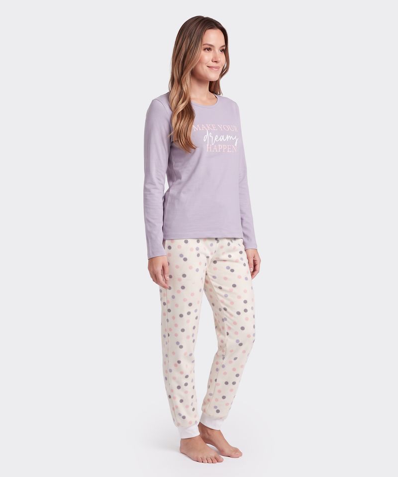 Set Pijama Polar  de  Dama