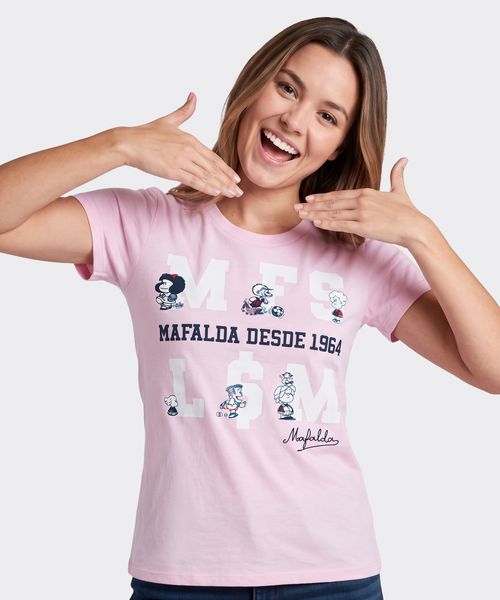 Playera de Licencia Mafalda de  Dama Cuello Redondo