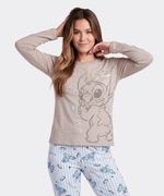 Set Pijama Pantalón y Playera Stitch de  Dama