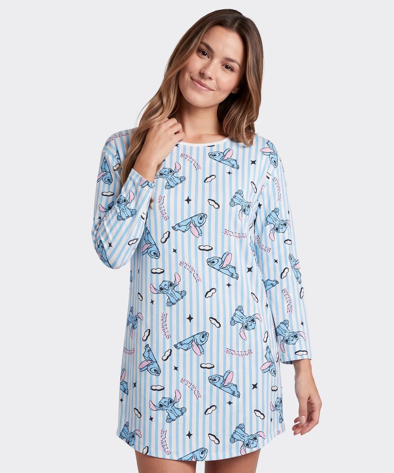 Camisón Manga Larga Stitch de  Dama