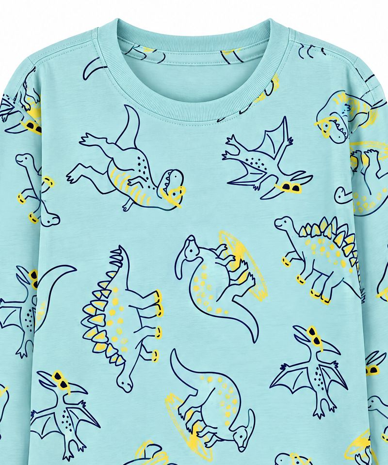 Playera Manga Larga  de  Niño Infantil