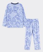 Set Pijama Polar Sonic de  Niño Infantil