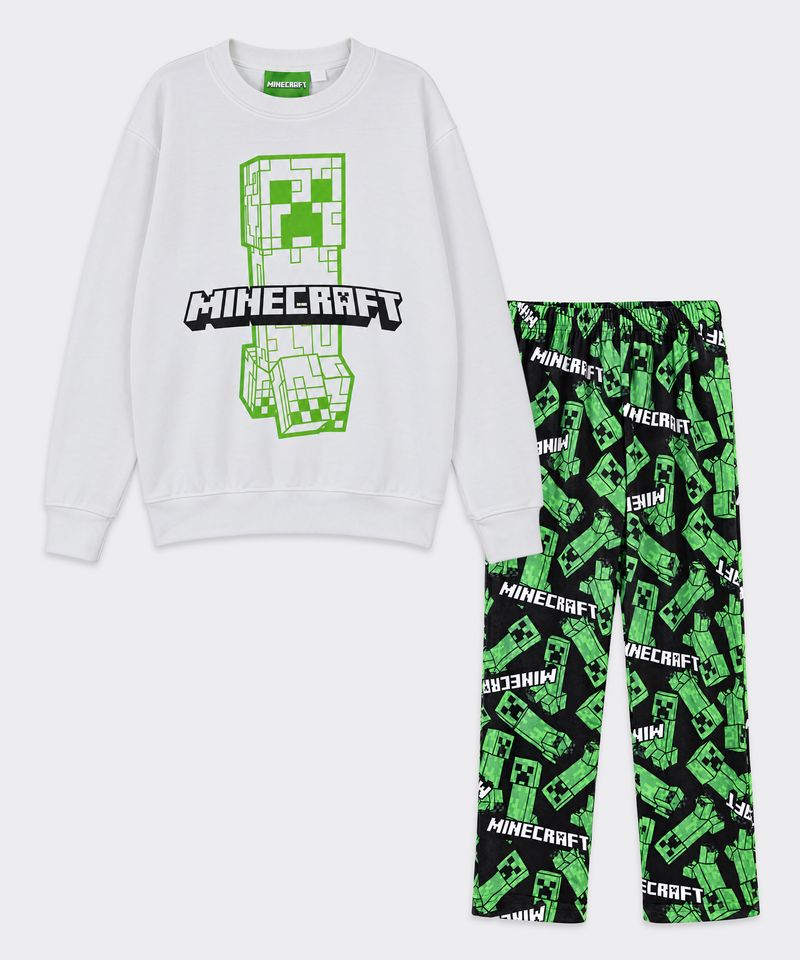Set Pijama Polar Minecraft de  Niño Infantil