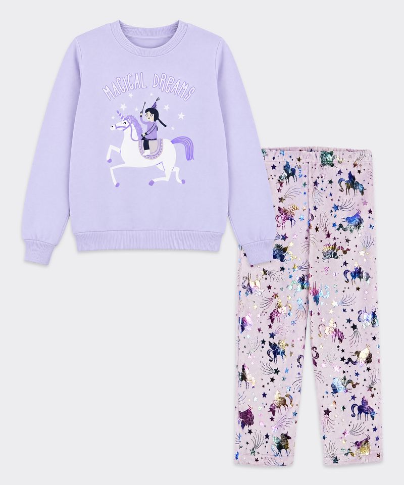 Set Pijama Polar  de  Niña Infantil