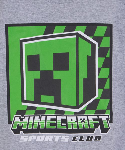 Playera de Licencia Minecraft de  Niño Infantil Cuello Redondo