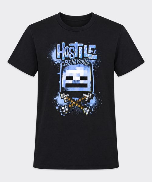 Playera de Licencia Minecraft de  Niño Juvenil Cuello Redondo