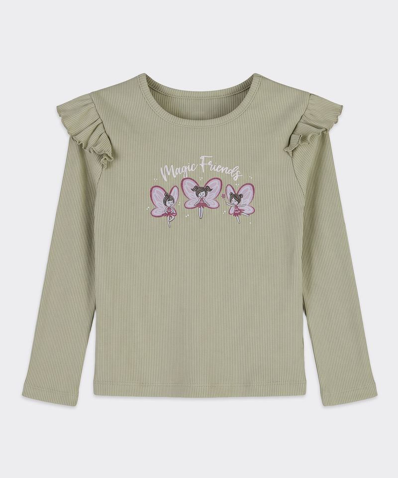 Playera Manga Larga  de  Beba Años