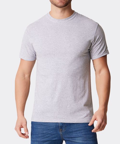 3 Pack Playera Prime de Caballero Gris Heather | Optima.