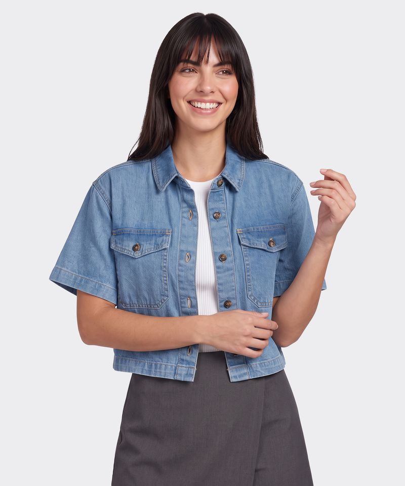 Sobre Camisa  de  Mezclilla Dama