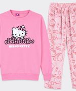 Set Pijama Polar Hello Kitty de  Niña Infantil