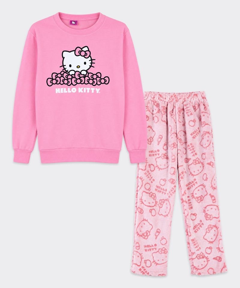 Set Pijama Polar Hello Kitty de  Niña Infantil