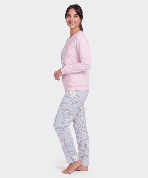 Set Pijama Polar Snoopy de  Dama