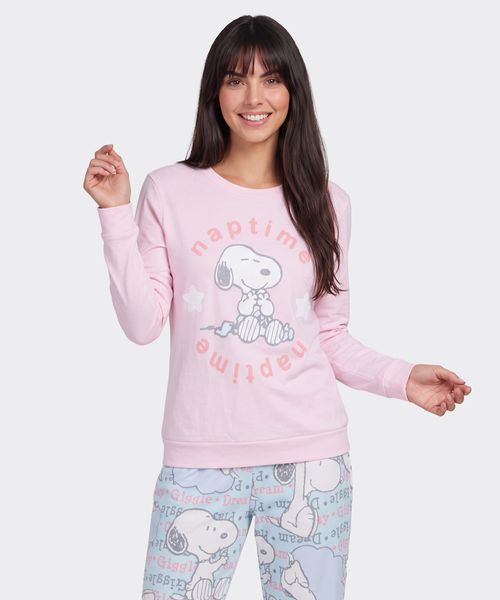 Set Pijama Polar Snoopy de  Dama