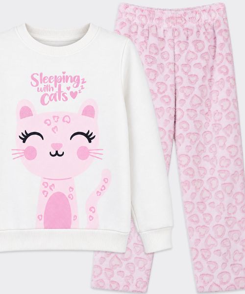 Set Pijama Polar  de  Niña Infantil